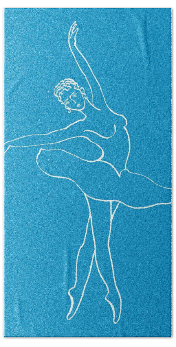 Swan Lake Beach Towel featuring the painting Swan Lake Dance by Irina Sztukowski
