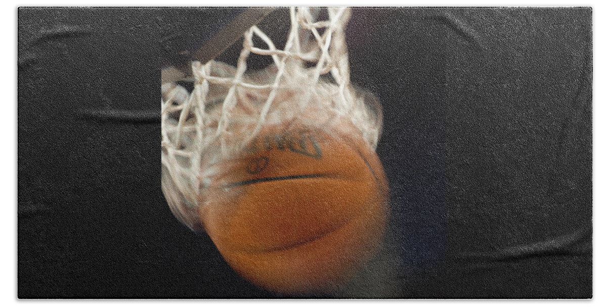Basketball Beach Sheet featuring the photograph Swish by Shane Kelly