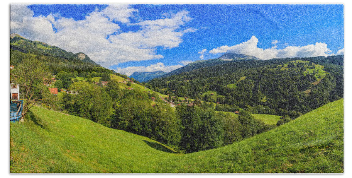 Bavarian Beach Towel featuring the photograph Swiss Valley by Raul Rodriguez