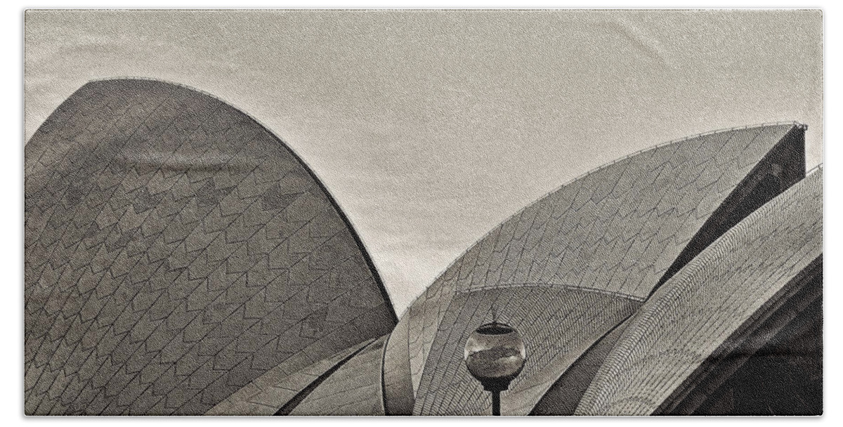 Sydney Beach Sheet featuring the photograph Sydney Opera House Roof Detail by Roger Passman