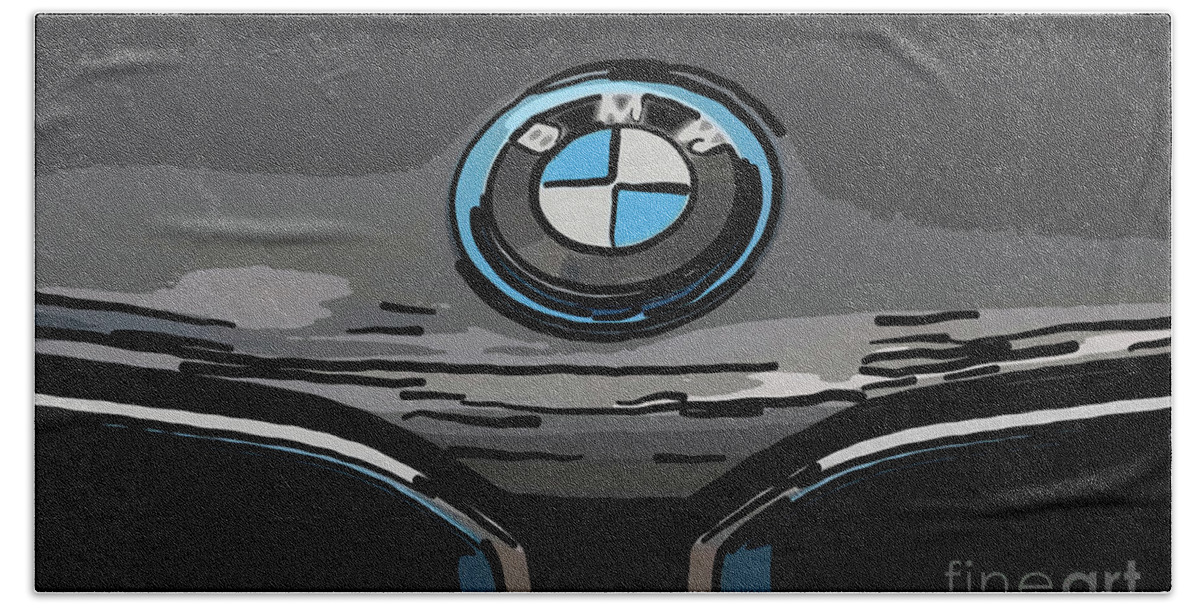 Bmw Beach Towel featuring the digital art Symbol of Pride by Dale Powell