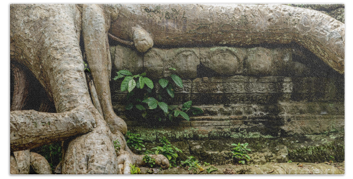 Temple Beach Towel featuring the photograph Ta Prohm 3 by Werner Padarin