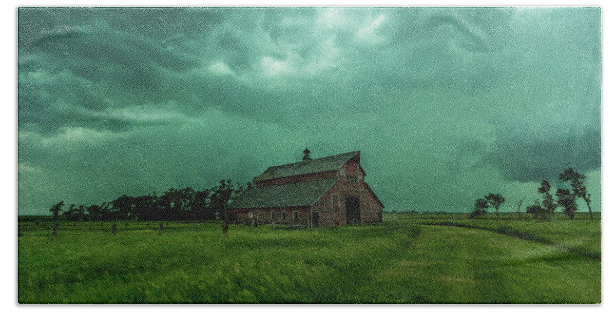 Take Shelter Beach Towel featuring the photograph Take Shelter Again by Aaron J Groen