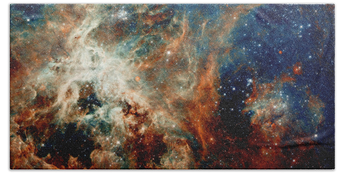 Heic1206a Beach Towel featuring the photograph Tarantula Nebula by Weston Westmoreland
