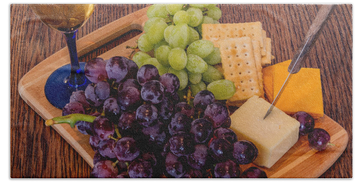Still Life Photography Beach Towel featuring the photograph Taste of the Grape by Sue Karski