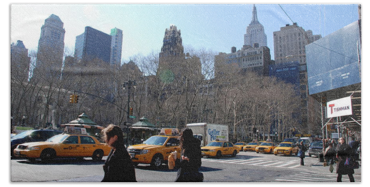 Taxi Beach Towel featuring the photograph Taxi Anyone by Rob Hans