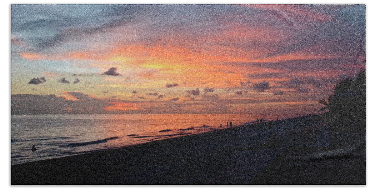 Sky Beach Sheet featuring the photograph Technicolor Sky by Carol Bradley