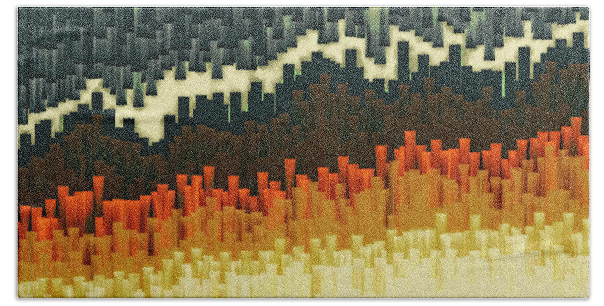 Teeth Beach Towel featuring the digital art Teeth 030517 by Matthew Lindley