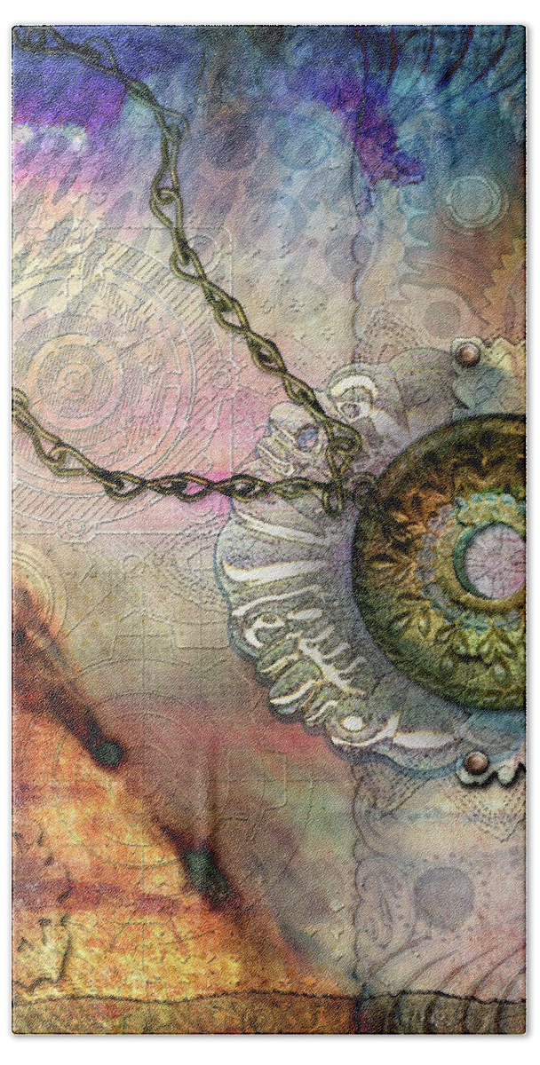 Textured Past Beach Sheet featuring the digital art Textured Past by Linda Carruth
