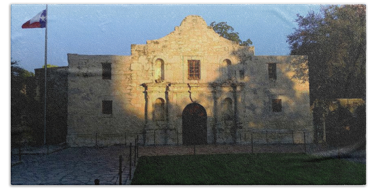 United States Beach Sheet featuring the photograph The Alamo at Dusk by Joseph Hendrix