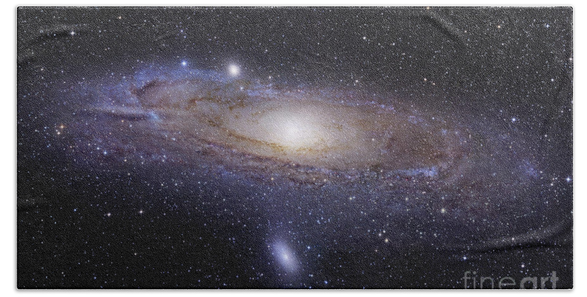 Andromeda Beach Towel featuring the photograph The Andromeda Galaxy by Robert Gendler