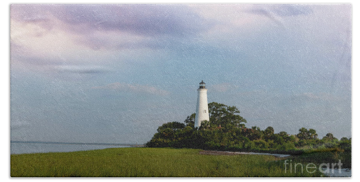 Lighthouses Beach Towel featuring the photograph The Beacon Of Saint Marks by DB Hayes