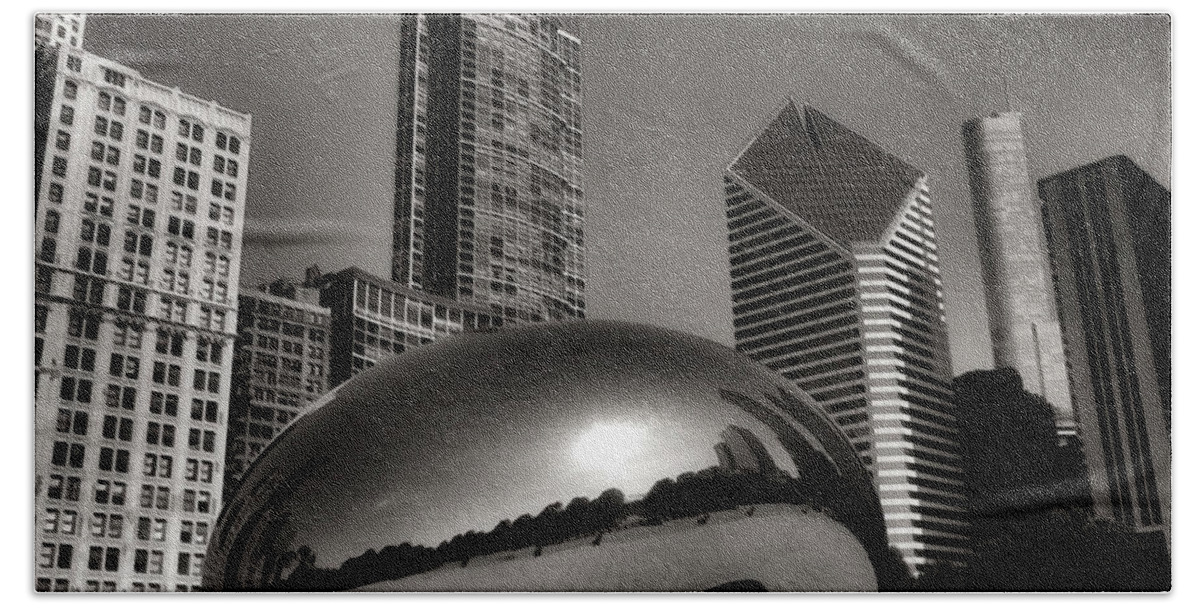 Chicago Architecture Beach Towel featuring the photograph The Bean - 4 by Ely Arsha