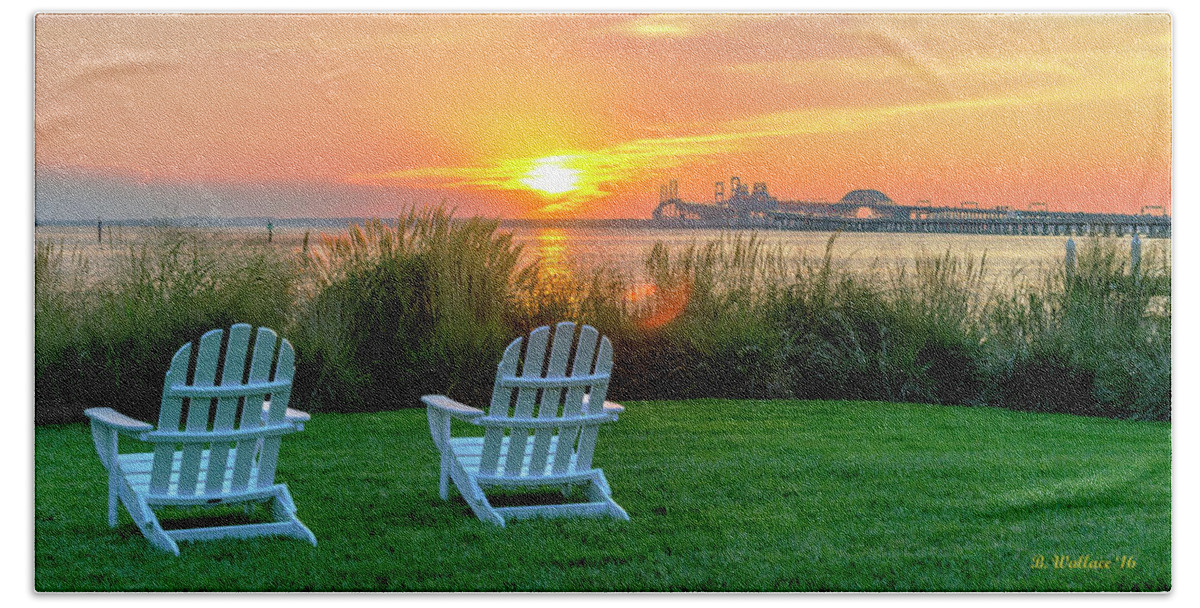 2d Beach Sheet featuring the photograph The Chesapeake by Brian Wallace