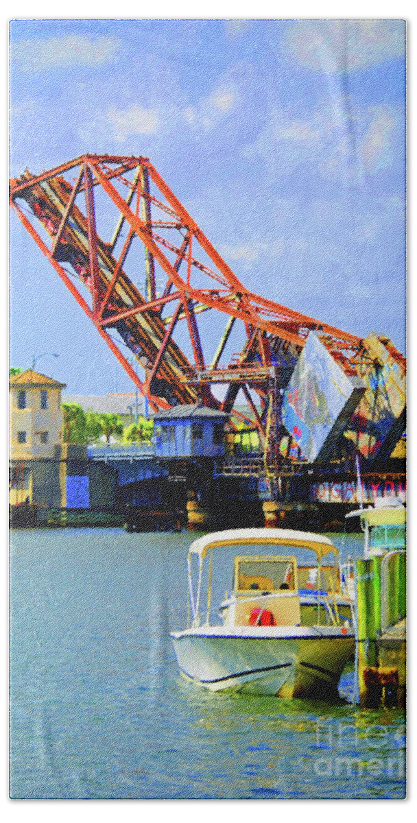 Tampa Beach Towel featuring the photograph The Drawbridge by Jost Houk