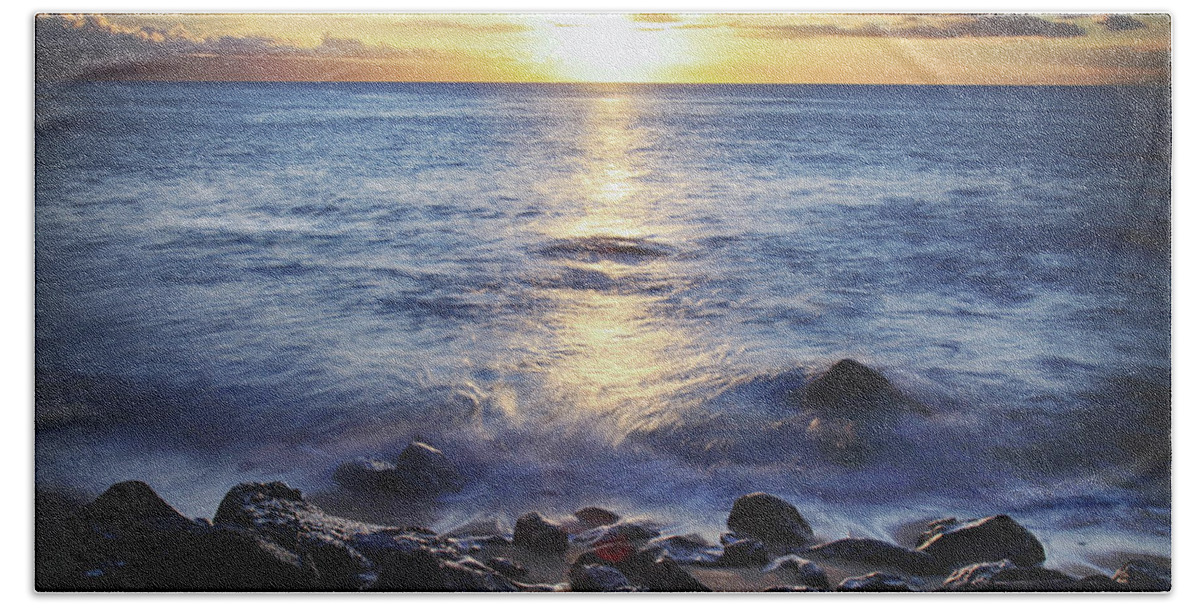 Maui Beach Sheet featuring the photograph The Ebb and Flow by Laurie Search