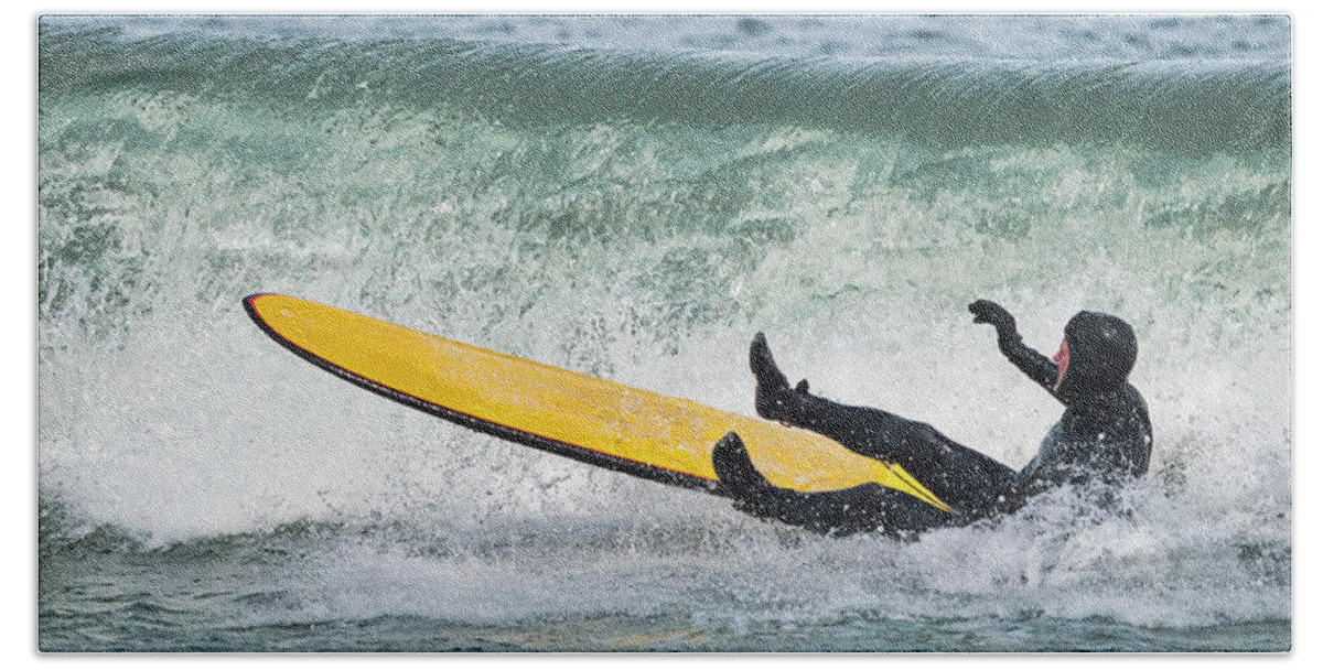 Surfer Beach Towel featuring the photograph The End by David Kay
