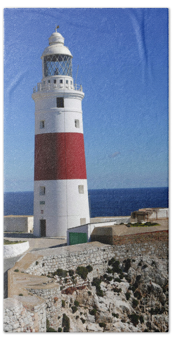 Lighthouse Beach Towel featuring the photograph The First and Last Lighthouse on the Continent of Europe by Brenda Kean
