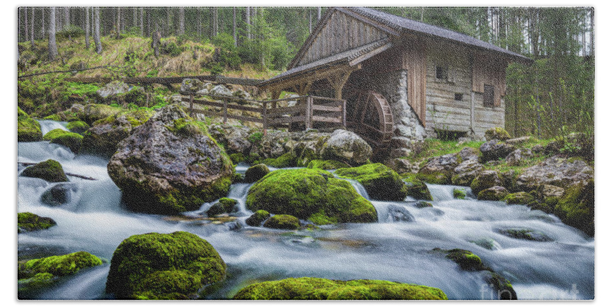 Alps Beach Sheet featuring the photograph The Forgotten Mill by JR Photography
