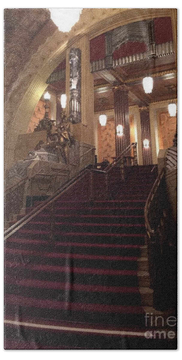 1000 Views Beach Towel featuring the photograph The Grand Staircase by Jenny Revitz Soper