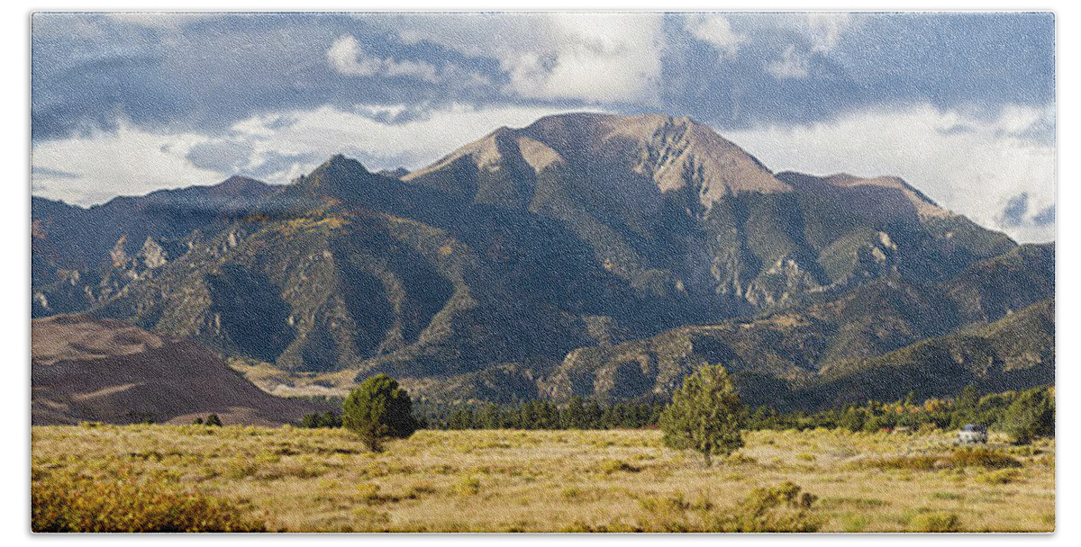 Colorado Beach Towel featuring the photograph The Great Sand Dunes Triptych - Part 3 by Tim Stanley
