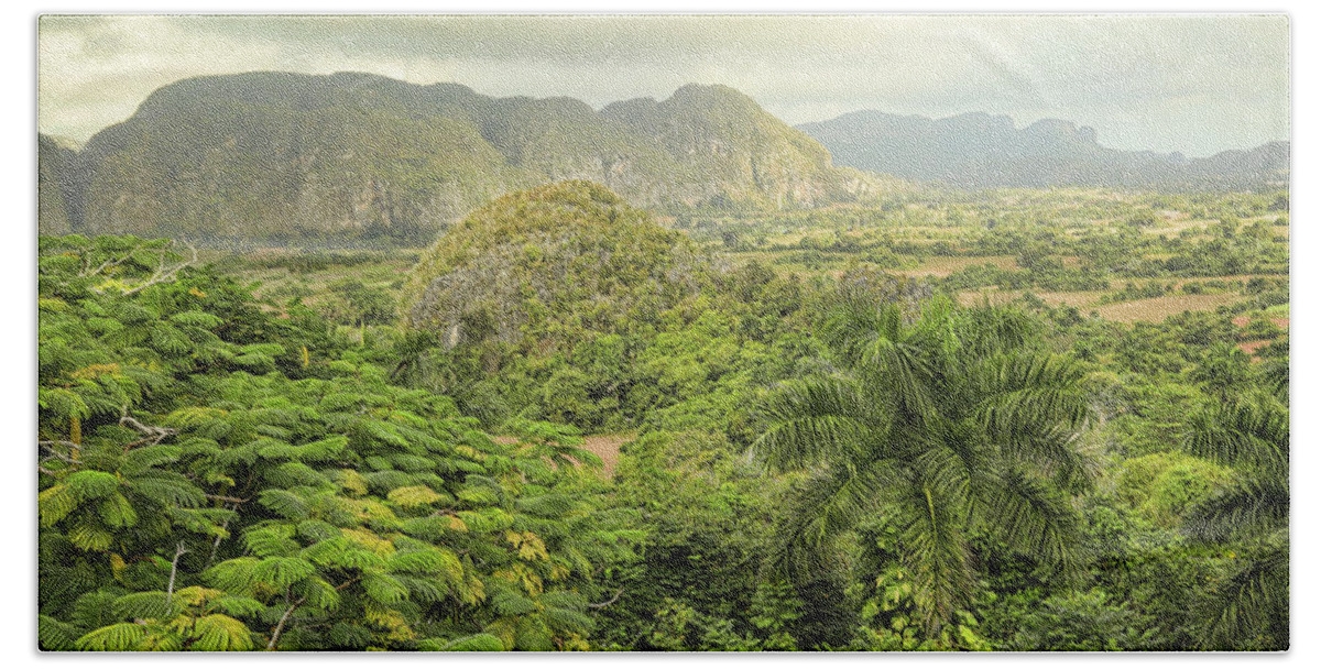 Cuba Beach Towel featuring the photograph The Hills of Vinales by Mary Buck