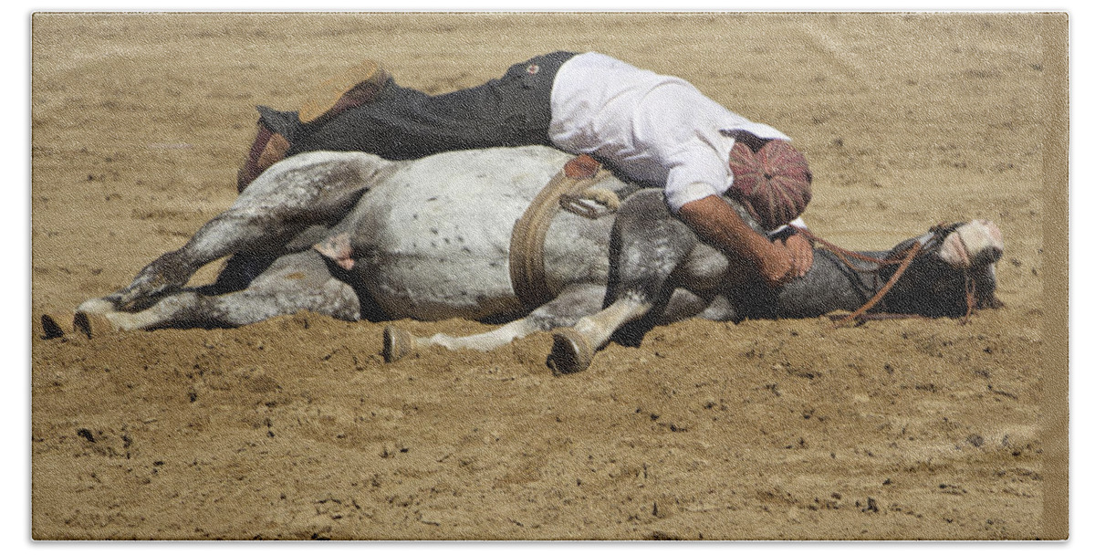 Horse Beach Towel featuring the photograph The Horse Whisperer by Venetia Featherstone-Witty