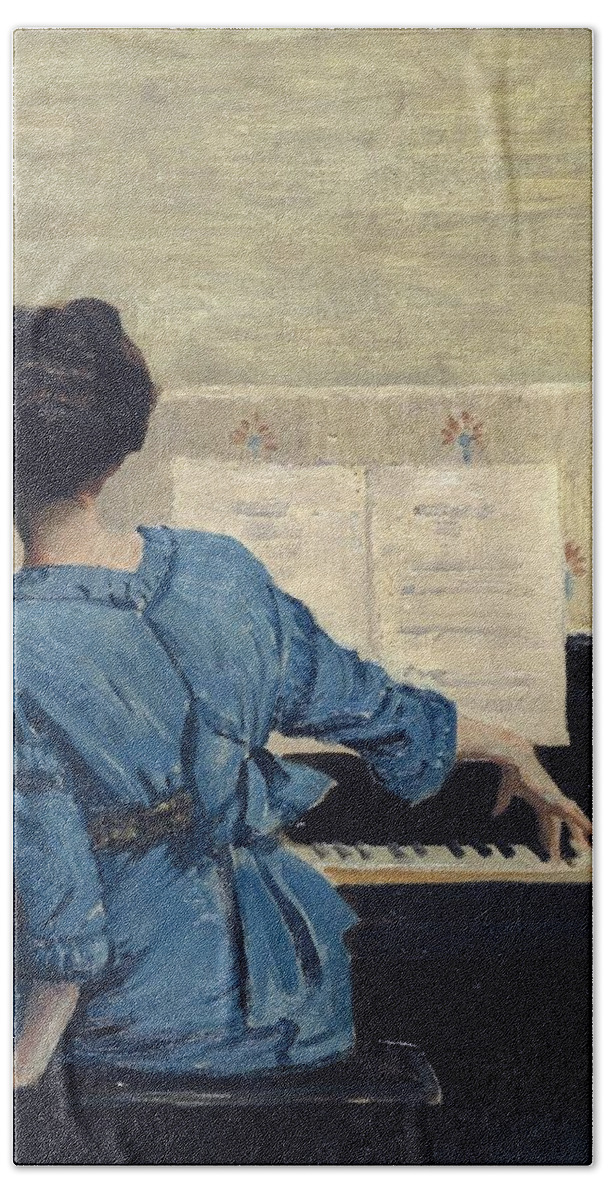The Keynote (1915). William Arthur Chase (british Beach Towel featuring the painting The KeynoteT06886 by William Arthur