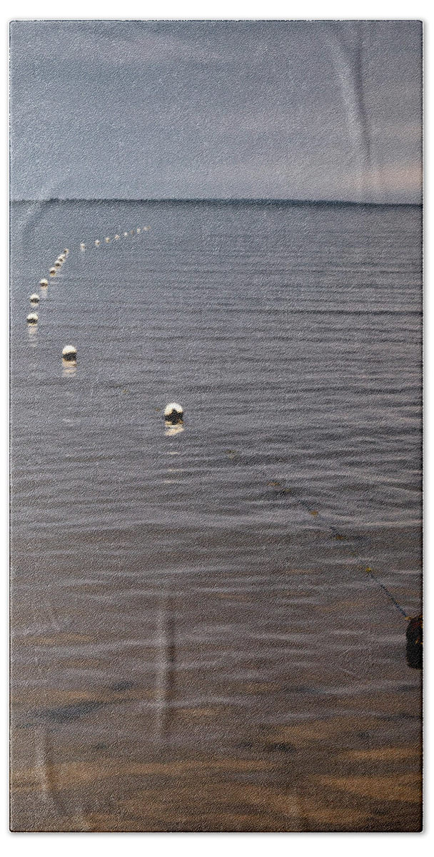 Lehtokukka Beach Sheet featuring the photograph The Line by Jouko Lehto
