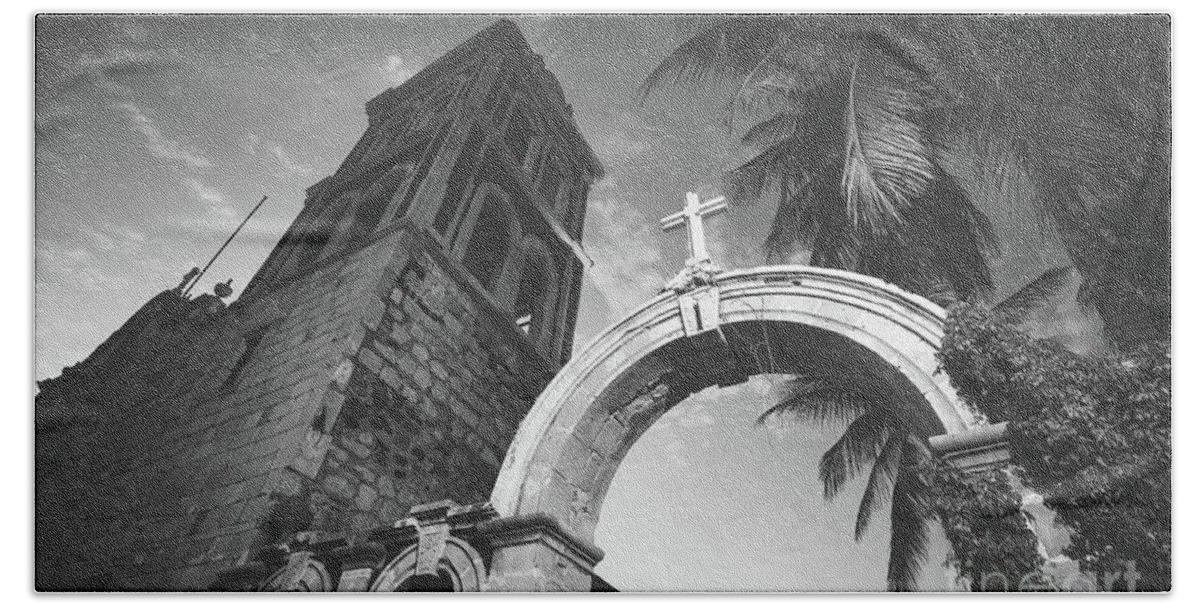 Church Beach Towel featuring the photograph The Mission by Becqi Sherman