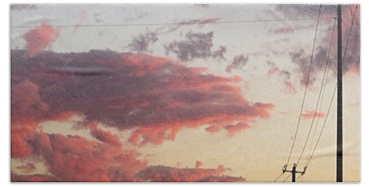 Keepaustinweird Beach Towel featuring the photograph The Most #amazing #sunset Over #austin by Austin Tuxedo Cat