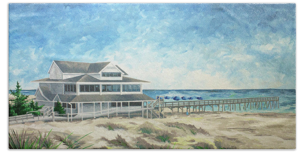 Acrylic Beach Towel featuring the painting The Oceanic by William Love