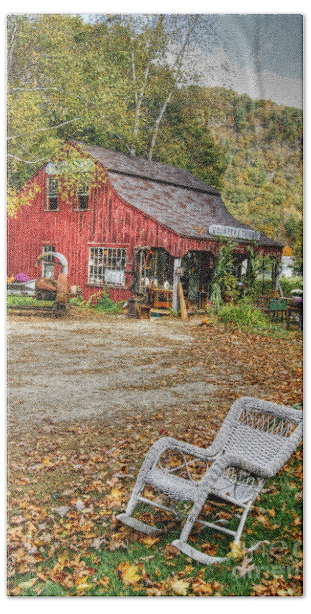 Massachusetts Beach Towel featuring the photograph The Old Country Store by David Birchall