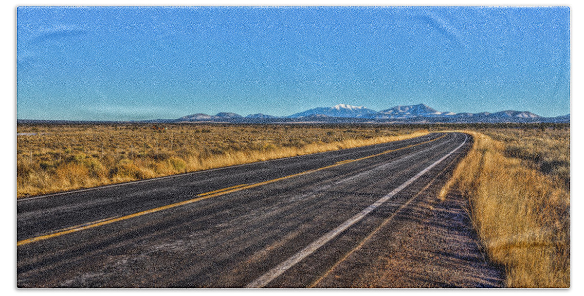 Flagstaff Az Beach Towel featuring the photograph The Road to Flagstaff by Harry B Brown