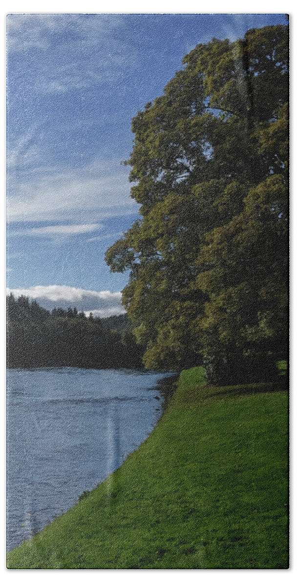 Tay Beach Towel featuring the photograph The Silvery Tay by Dunkeld by Kuni Photography
