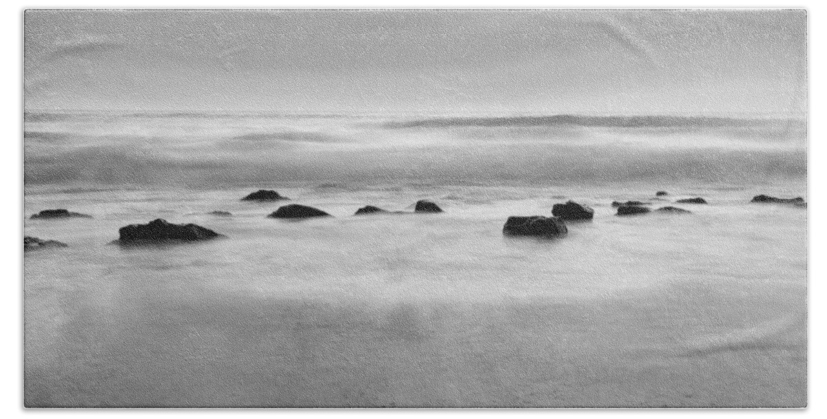 Silent Beach Sheet featuring the photograph The Sound of Silence by Meir Ezrachi
