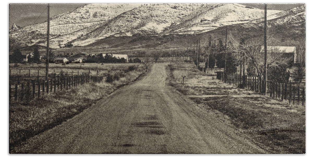 Colorado Beach Sheet featuring the photograph The Street Where Roo Lives by Roger Passman