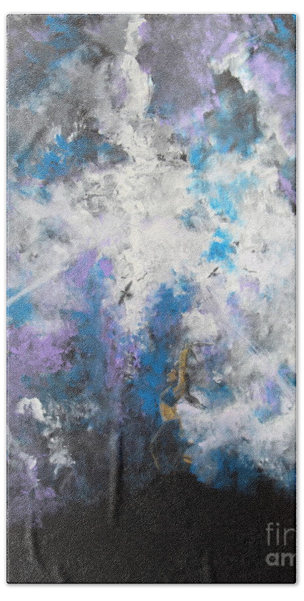 Impressionism Beach Towel featuring the painting The Summoning by Stefan Duncan