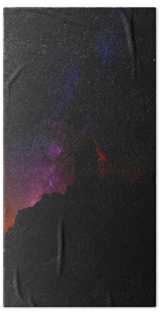 Milky Way Beach Towel featuring the photograph The Truth Is Out There by Jonathan Davison