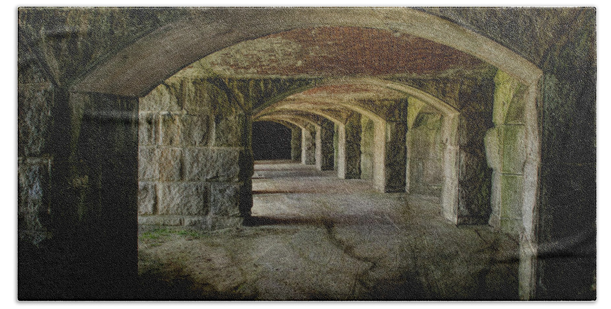 Cindi Ressler Beach Towel featuring the photograph The Tunnels by Cindi Ressler