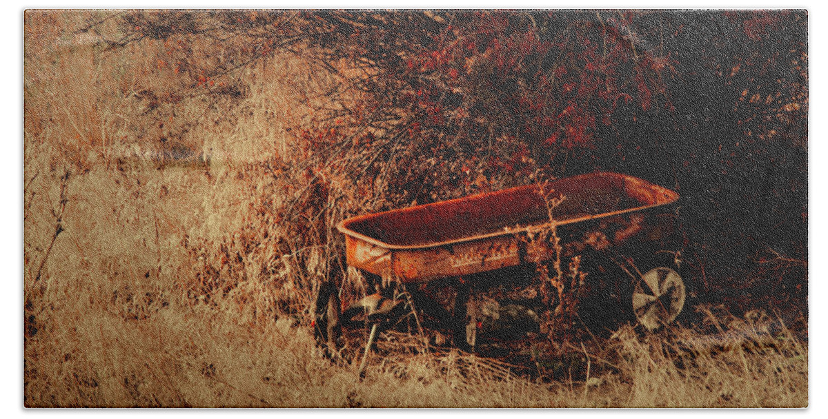 Wagon Beach Towel featuring the photograph The Wagon by Troy Stapek