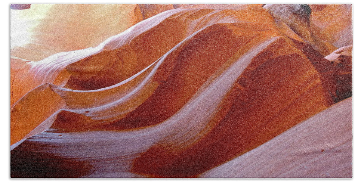 Antelope Canyon Beach Sheet featuring the photograph The Wave by Patricia Haynes