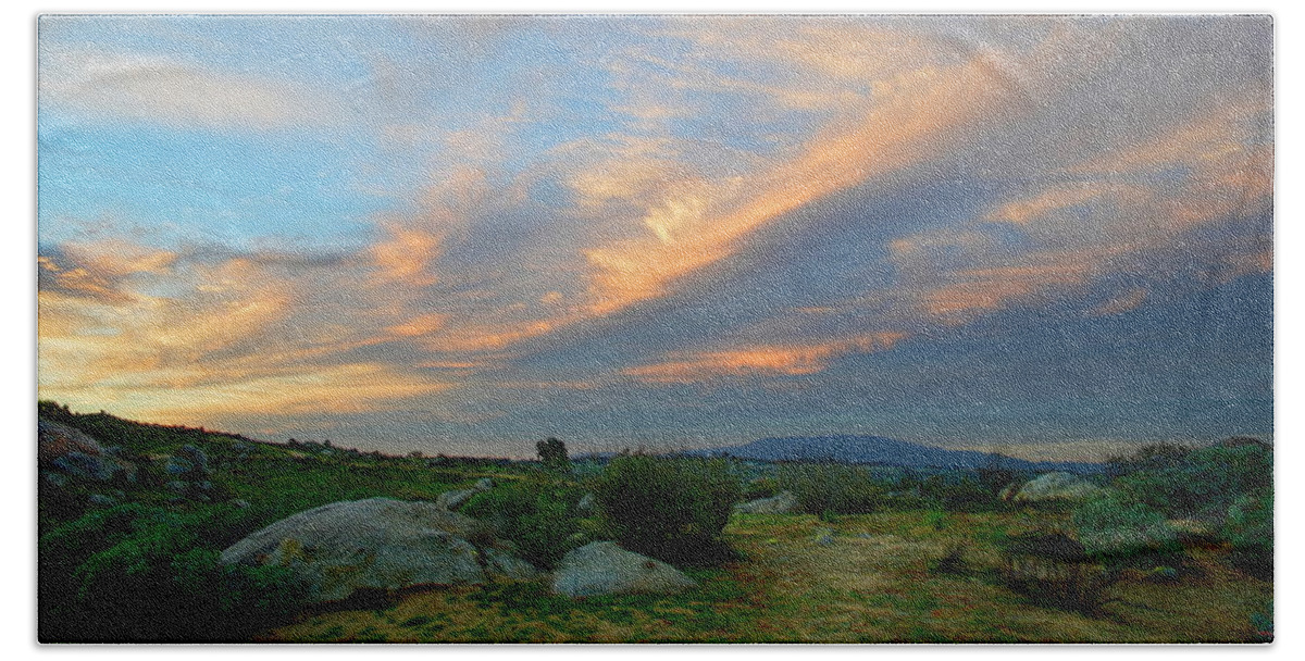 Majestic Sky Beach Towel featuring the photograph The Wonders Of Sunset by Glenn McCarthy Art and Photography