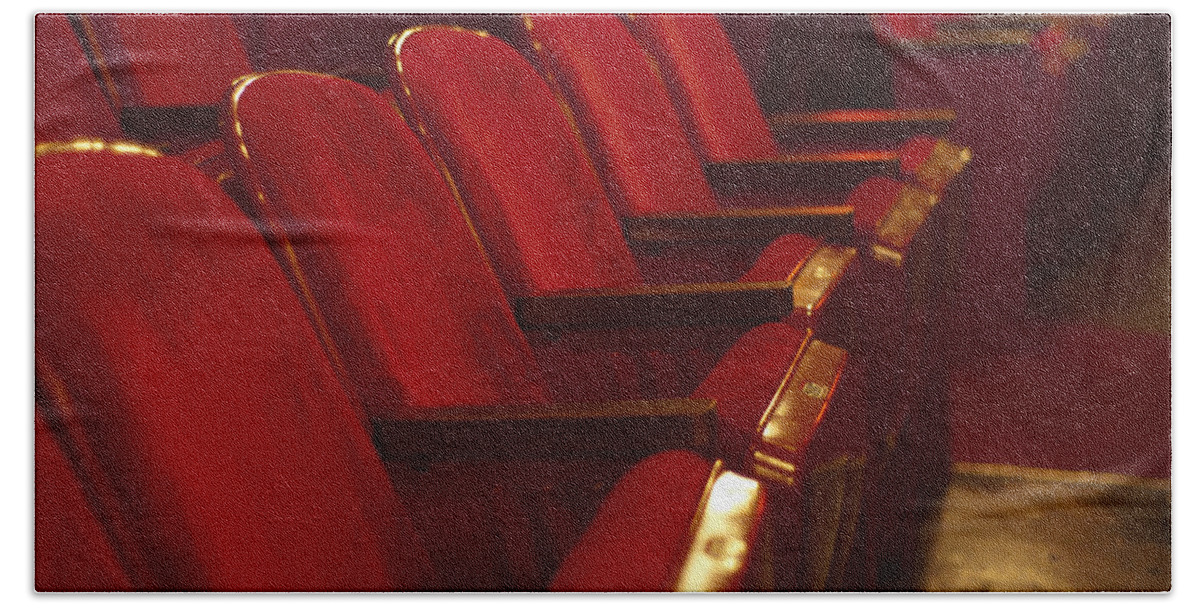 Theater Beach Towel featuring the photograph Theater Seating by Carolyn Marshall
