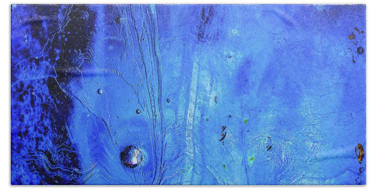 Glass Beach Towel featuring the photograph Through a Glass Darkly - Out of the Blue by Jon Woodhams