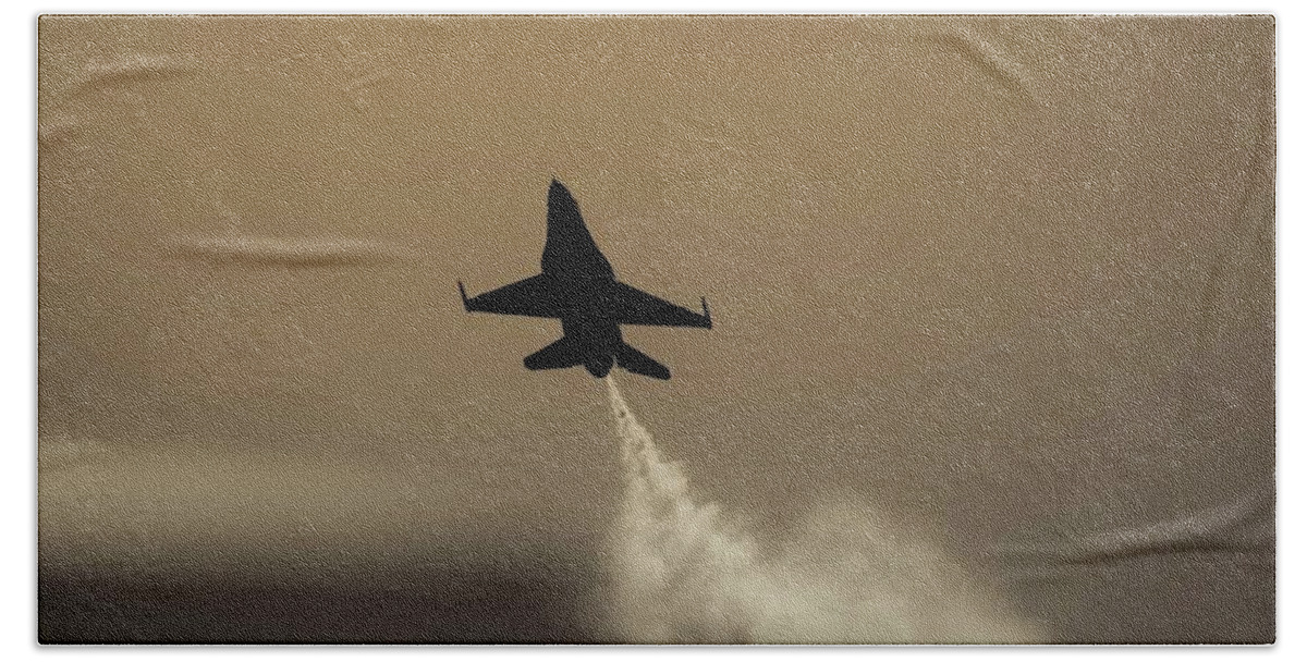Air Force Beach Towel featuring the photograph Thunderbird by Steph Gabler
