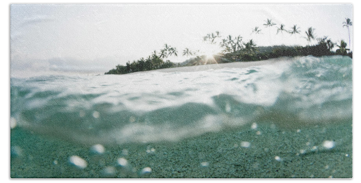 Submerged Beach Towel featuring the photograph Tiny Bubbles by Sean Davey