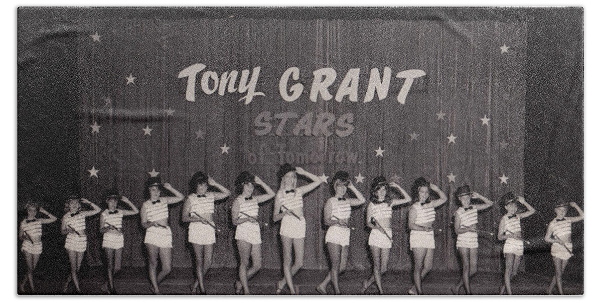 Dance Group Beach Sheet featuring the photograph Tony Grant Stars Of Tomorrow 1966 by Donna Brown