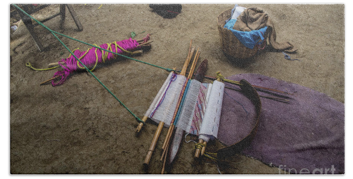 Chiapas Beach Towel featuring the photograph Tools of the Trade by Kathy McClure