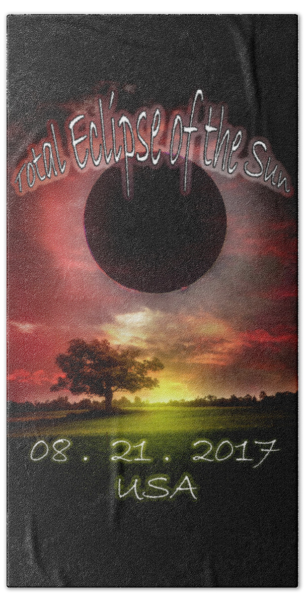 Cool Beach Towel featuring the photograph Total Eclipse of the Sun in America by Debra and Dave Vanderlaan